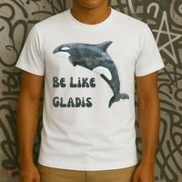 Be Like Gladis The Yacht Sinking Killer Whale Sink The Rich With White Gladys T-Shirt thumb 3