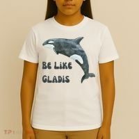 Be Like Gladis The Yacht Sinking Killer Whale Sink The Rich With White Gladys T-Shirt thumb 4