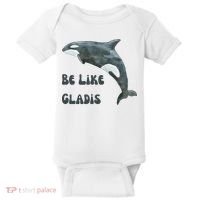 Be Like Gladis The Yacht Sinking Killer Whale Sink The Rich With White Gladys Baby Bodysuit thumb 0