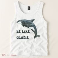 Be Like Gladis The Yacht Sinking Killer Whale Sink The Rich With White Gladys Tank Top thumb 2