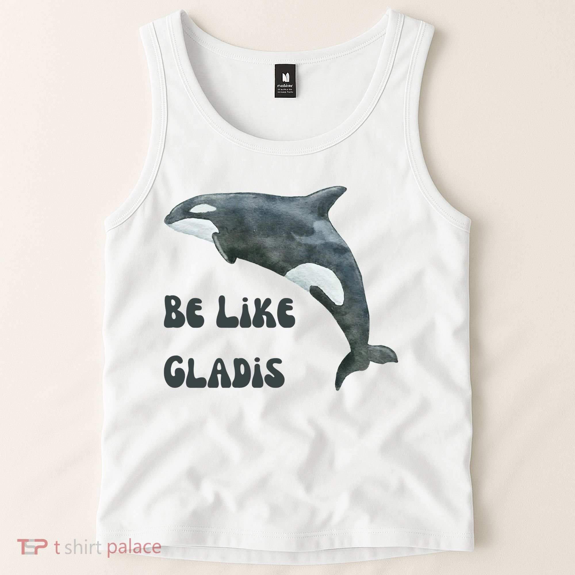 Be Like Gladis The Yacht Sinking Killer Whale Sink The Rich With White Gladys Tank Top