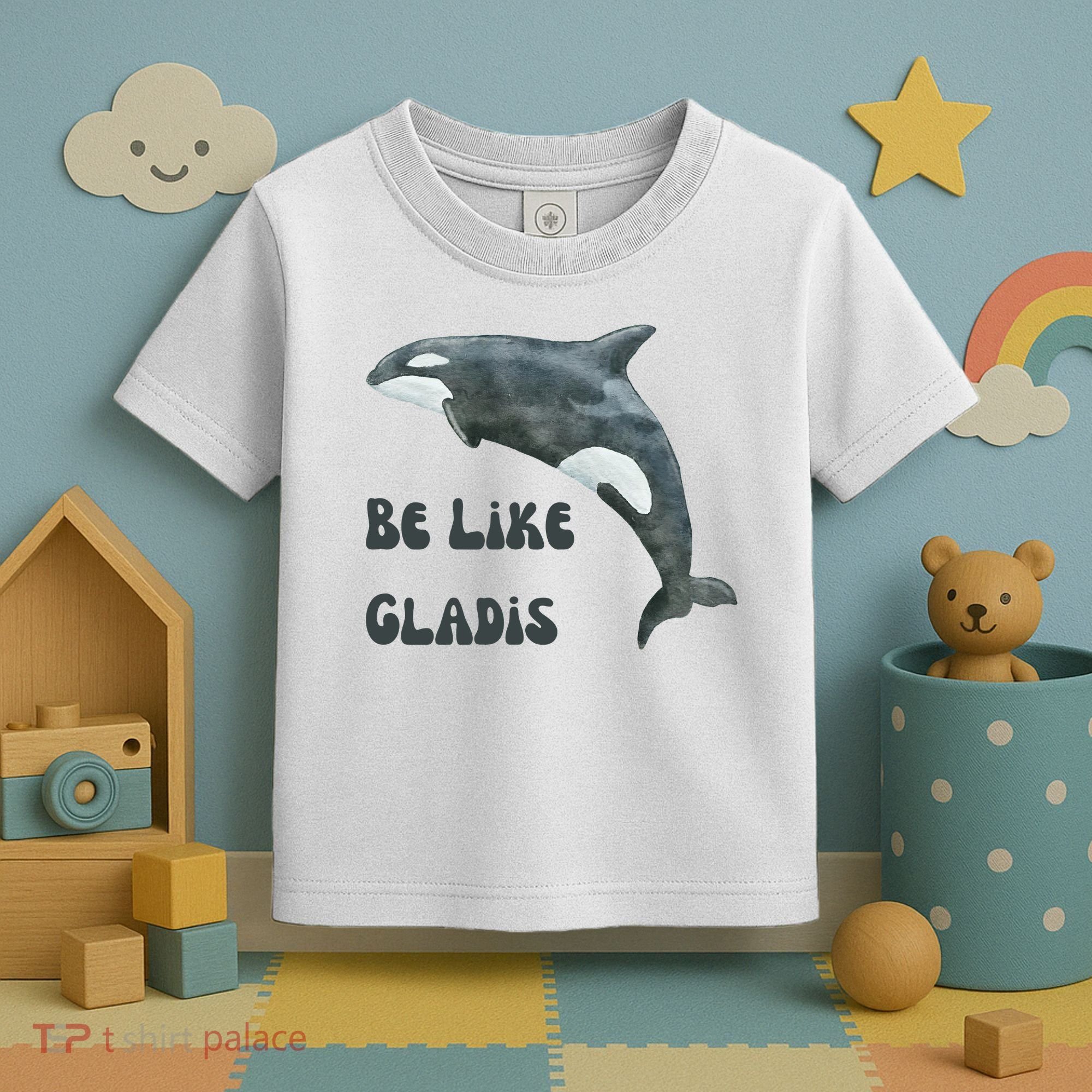 Be Like Gladis The Yacht Sinking Killer Whale Sink The Rich With White Gladys Toddler T-Shirt