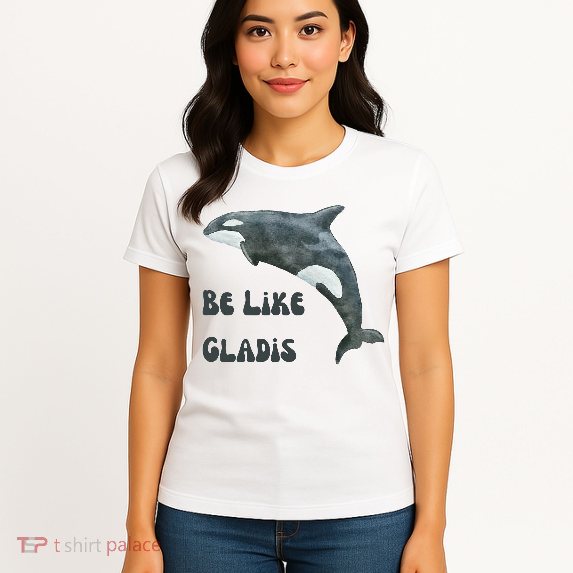 Be Like Gladis The Yacht Sinking Killer Whale Sink The Rich With White Gladys Women's T-Shirt
