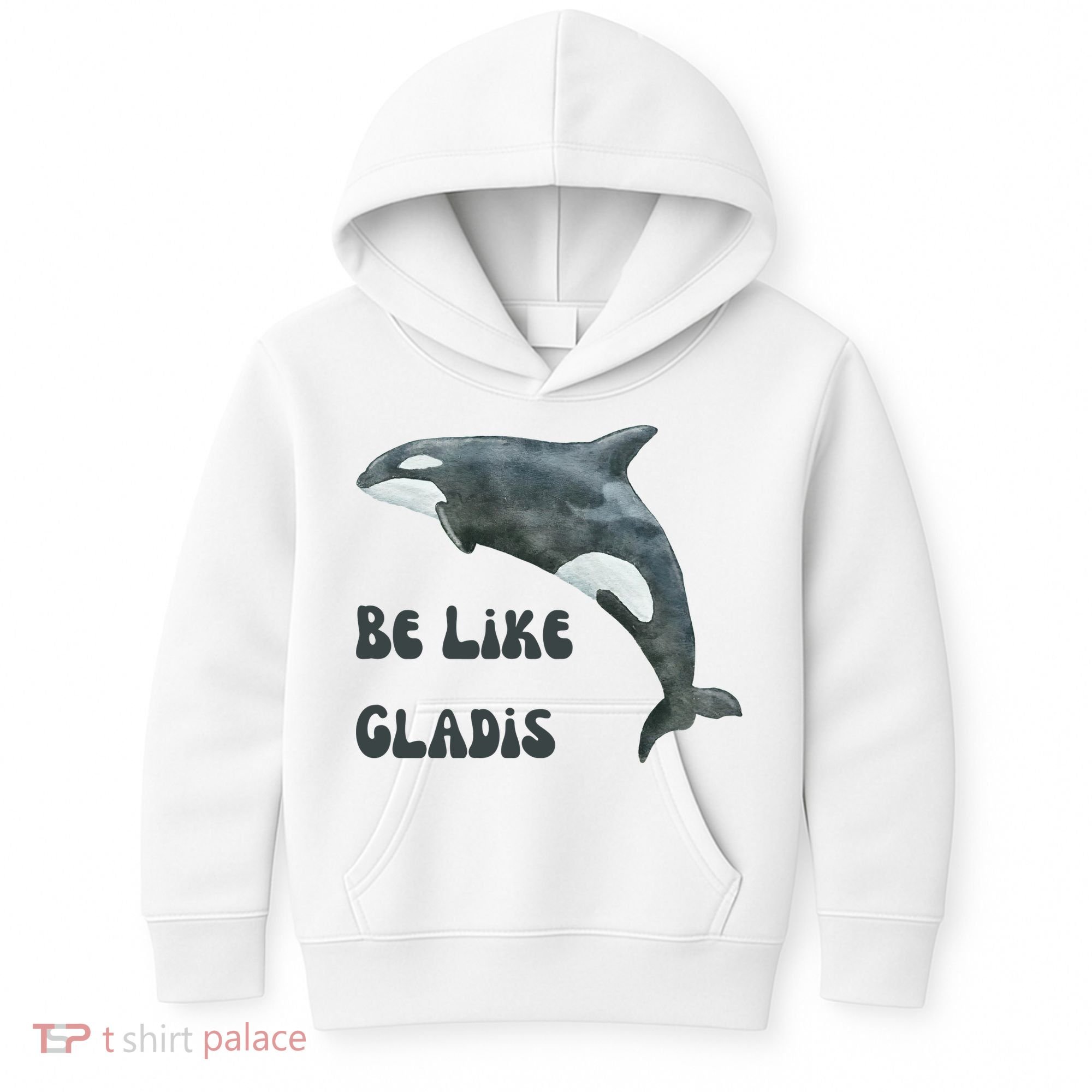 Be Like Gladis The Yacht Sinking Killer Whale Sink The Rich With White Gladys Kids Hoodie