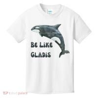 Be Like Gladis The Yacht Sinking Killer Whale Sink The Rich With White Gladys Kids T-Shirt thumb 0