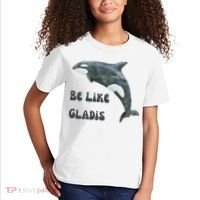 Be Like Gladis The Yacht Sinking Killer Whale Sink The Rich With White Gladys Kids T-Shirt thumb 2