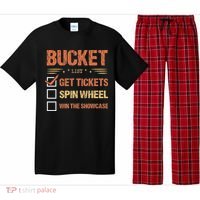 Bucket List Get Tickets Spin Wheel Win The Showcase Checkbox Pajama Set thumb 0