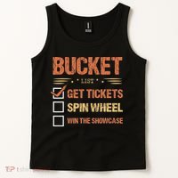 Bucket List Get Tickets Spin Wheel Win The Showcase Checkbox Tank Top thumb 2