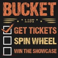Bucket List Get Tickets Spin Wheel Win The Showcase Checkbox Tank Top thumb 6