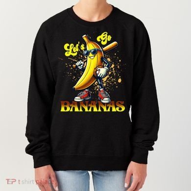 Baseball LetS Go Bananas Women's Sweatshirt