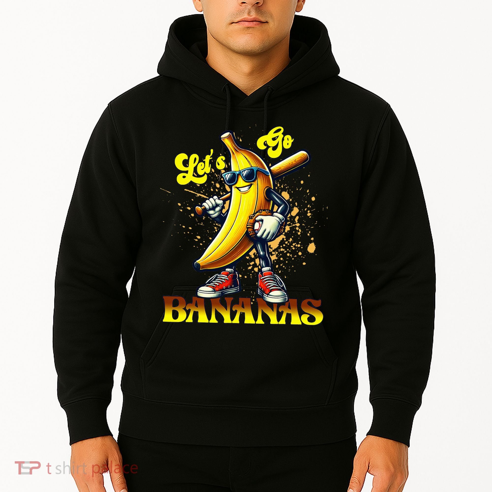 Baseball LetS Go Bananas Hoodie