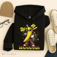 Baseball LetS Go Bananas Hoodie thumb 4