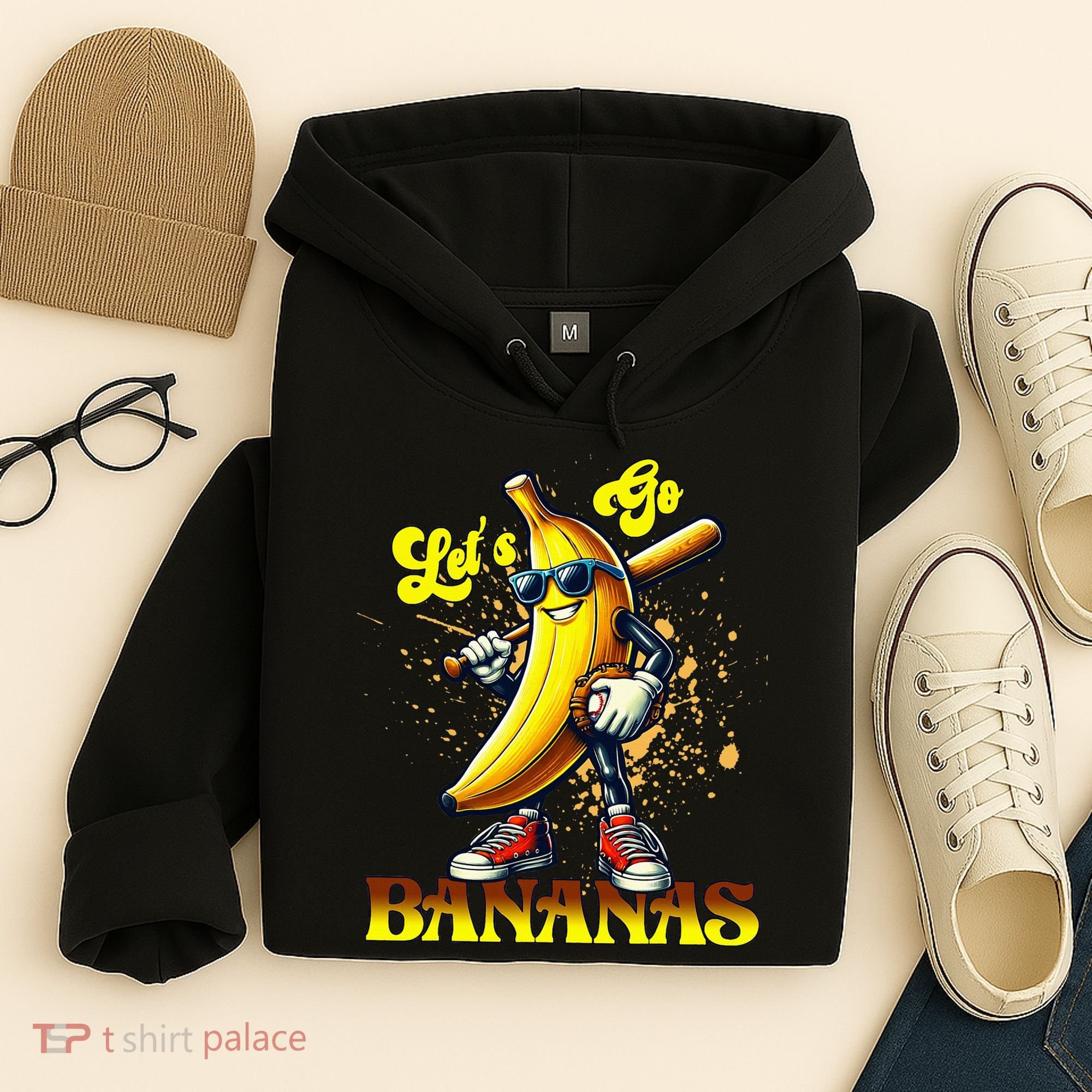Baseball LetS Go Bananas Hoodie