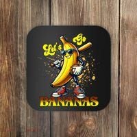 Baseball LetS Go Bananas Coaster thumb 0