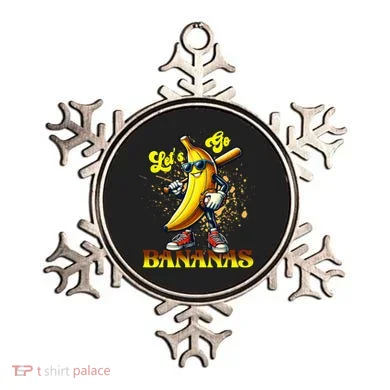 Baseball LetS Go Bananas Ornament