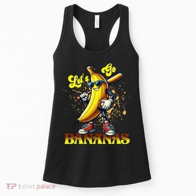 Baseball LetS Go Bananas Women's Tank Top
