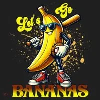 Baseball LetS Go Bananas Hat thumb 2