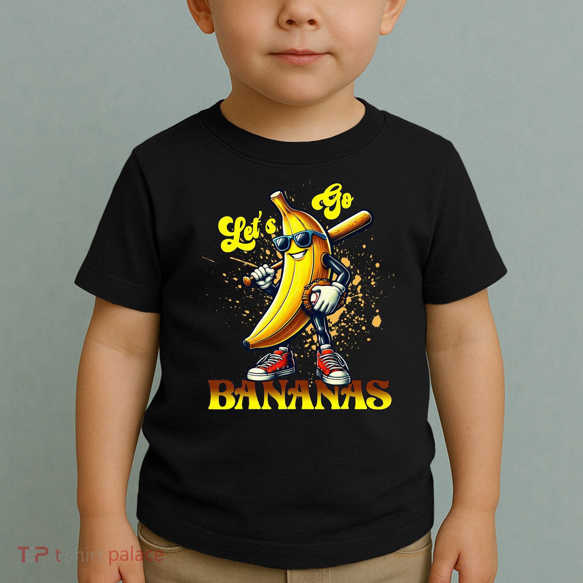 Baseball LetS Go Bananas Toddler T-Shirt