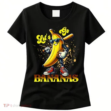 Baseball LetS Go Bananas Women's T-Shirt