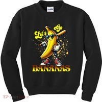 Baseball LetS Go Bananas Kids Sweatshirt thumb 0