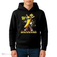 Baseball LetS Go Bananas Kids Hoodie thumb 4