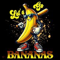 Baseball LetS Go Bananas Kids Hoodie thumb 5