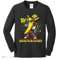 Baseball LetS Go Bananas Kids Long Sleeve Shirt thumb 0