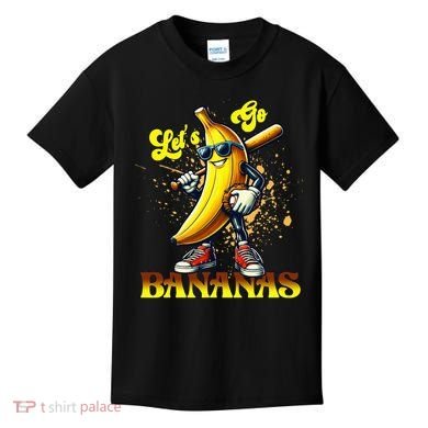 Baseball LetS Go Bananas Kids T-Shirt