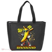 Baseball LetS Go Bananas Tote Bag thumb 0