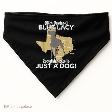 Blue Lacy Hunting Dog Texas State Dog USA-Made Doggie Bandana