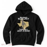 Blue Lacy Hunting Dog Texas State Dog Hoodie thumb 0