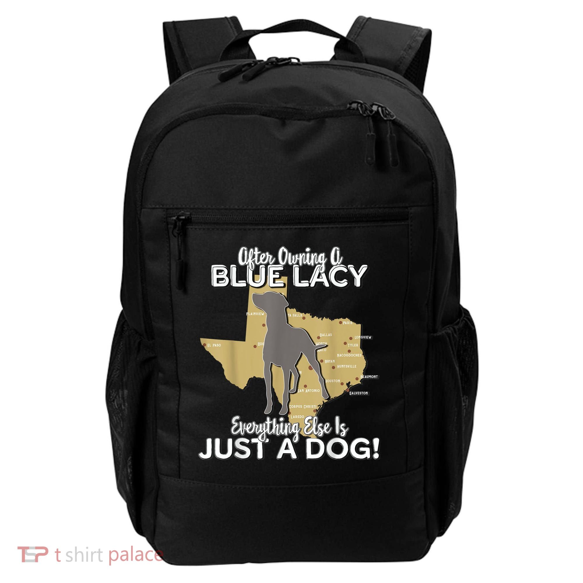 Blue Lacy Hunting Dog Texas State Dog Backpack