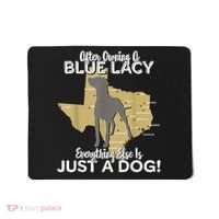 Blue Lacy Hunting Dog Texas State Dog Mousepad thumb 0