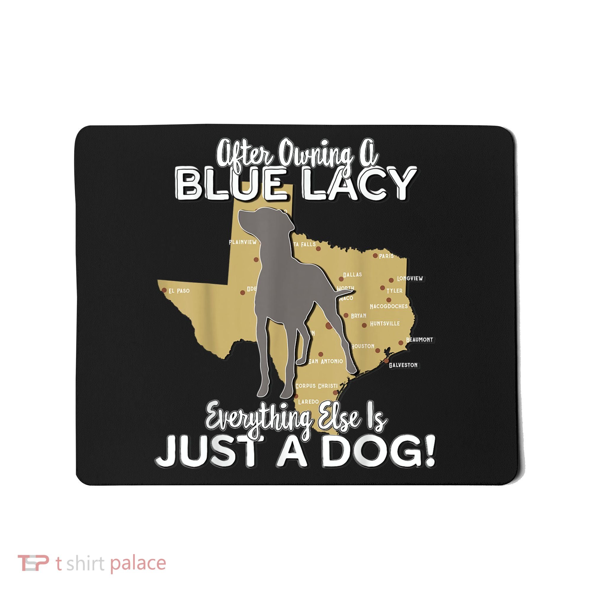 Blue Lacy Hunting Dog Texas State Dog Mousepad
