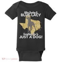 Blue Lacy Hunting Dog Texas State Dog Baby Bodysuit thumb 0