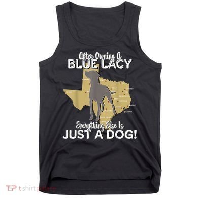 Blue Lacy Hunting Dog Texas State Dog Tank Top
