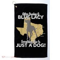 Blue Lacy Hunting Dog Texas State Dog Golf Towel thumb 0