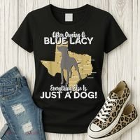 Blue Lacy Hunting Dog Texas State Dog Women's T-Shirt thumb 3