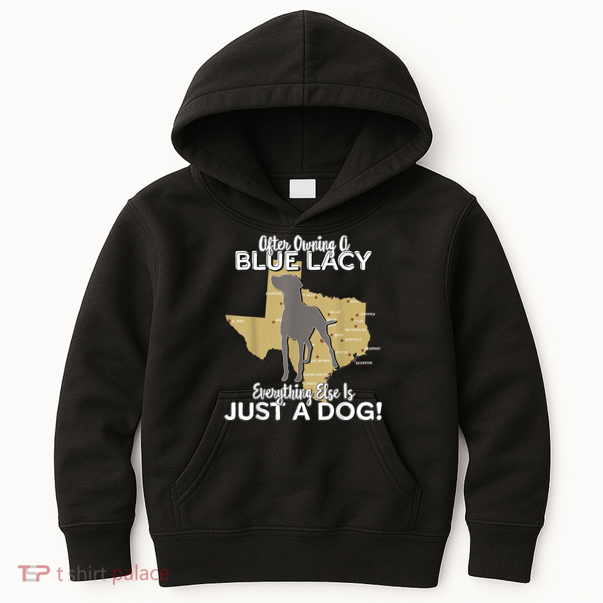 Blue Lacy Hunting Dog Texas State Dog Kids Hoodie
