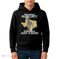 Blue Lacy Hunting Dog Texas State Dog Kids Hoodie thumb 4