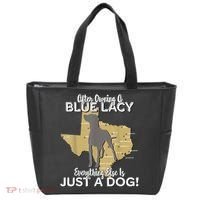 Blue Lacy Hunting Dog Texas State Dog Tote Bag thumb 0
