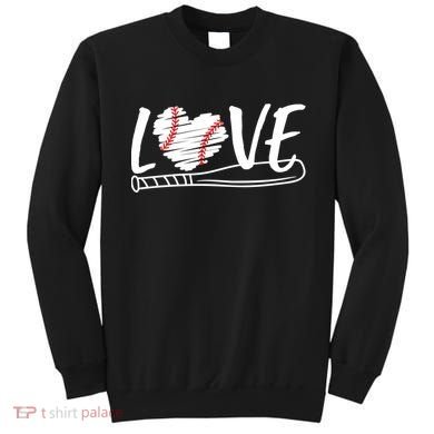 Baseball Love Heart Summer Sport Sweatshirt