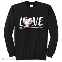 Baseball Love Heart Summer Sport Sweatshirt thumb 0