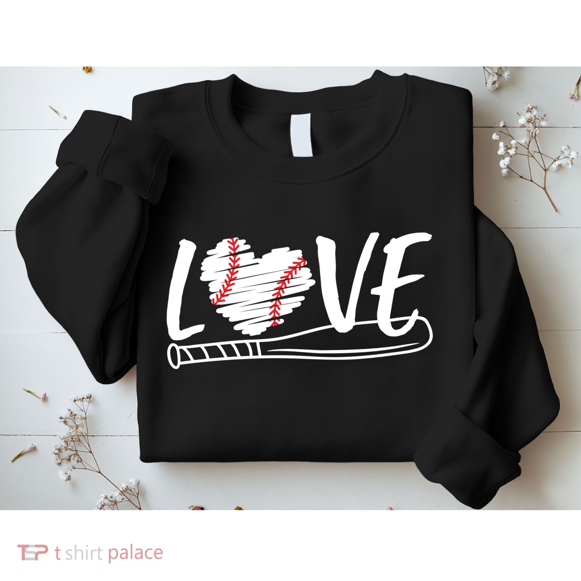 Baseball Love Heart Summer Sport Sweatshirt