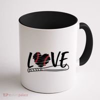Baseball Love Heart Summer Sport Coffee Mug thumb 1