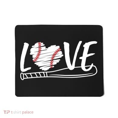 Baseball Love Heart Summer Sport Mousepad