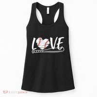 Baseball Love Heart Summer Sport Women's Tank Top thumb 0