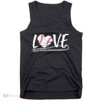 Baseball Love Heart Summer Sport Tank Top thumb 0