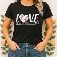 Baseball Love Heart Summer Sport Women's T-Shirt thumb 2