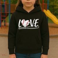 Baseball Love Heart Summer Sport Kids Hoodie thumb 3